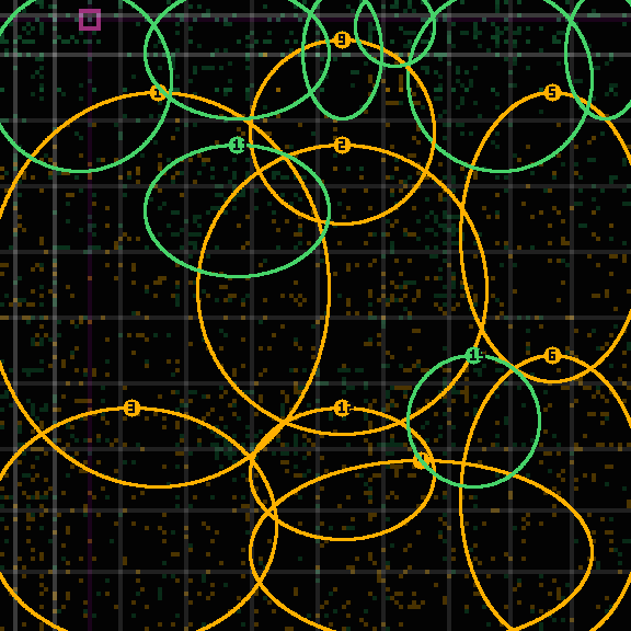Drift receipt for commit 09906e148 — intent, reality and delta rendered on the 144-cell lattice, with out-of-role regions encircled