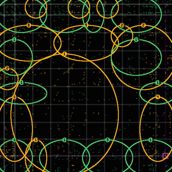 Drift receipt for commit fa9a59a5e: intent, reality and delta on the 144-cell lattice, out-of-role regions encircled
