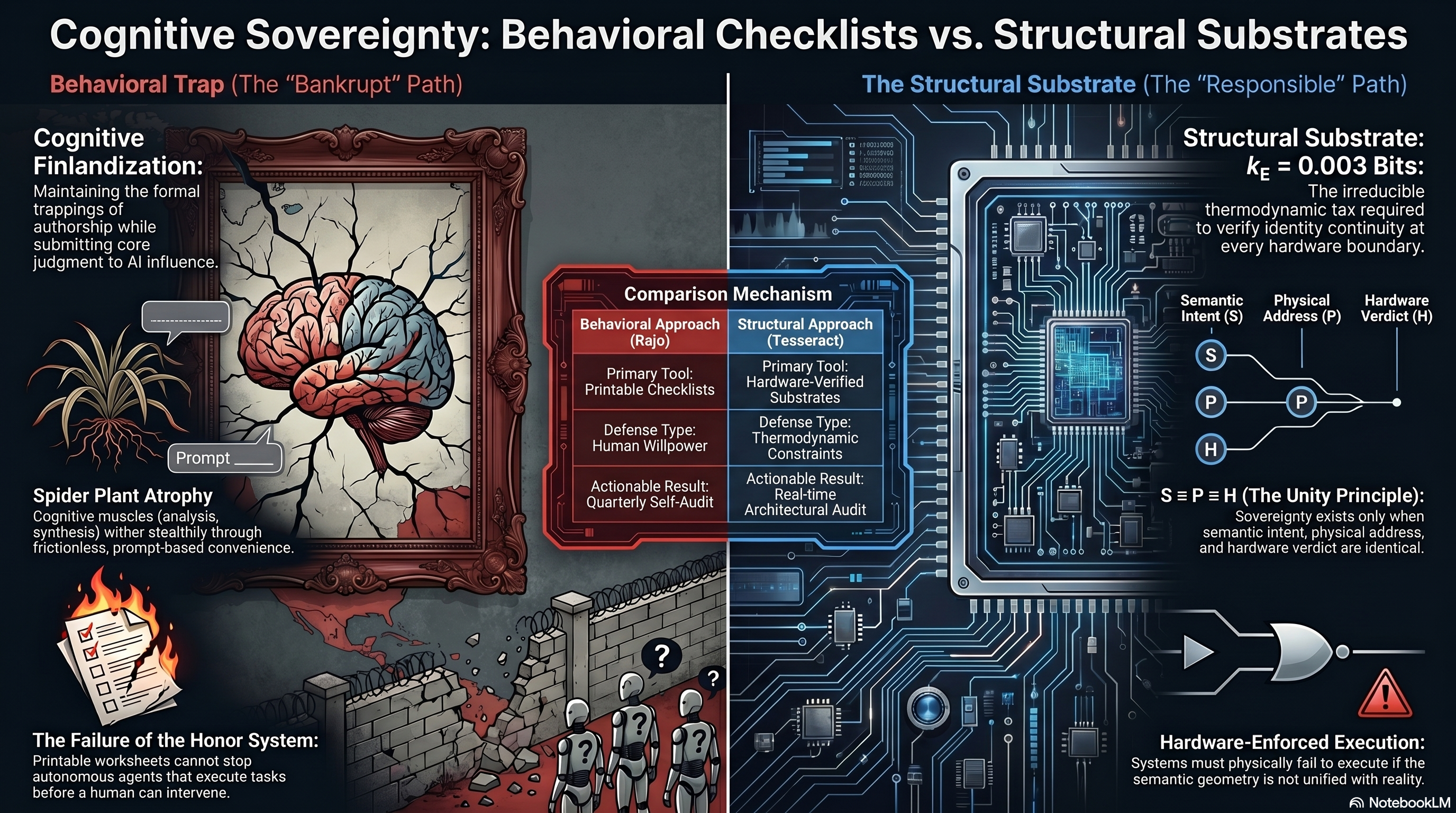 COGNITIVE SOVEREIGNTY: BEHAVIORAL CHECKLISTS VS. STRUCTURAL SUBSTRATES