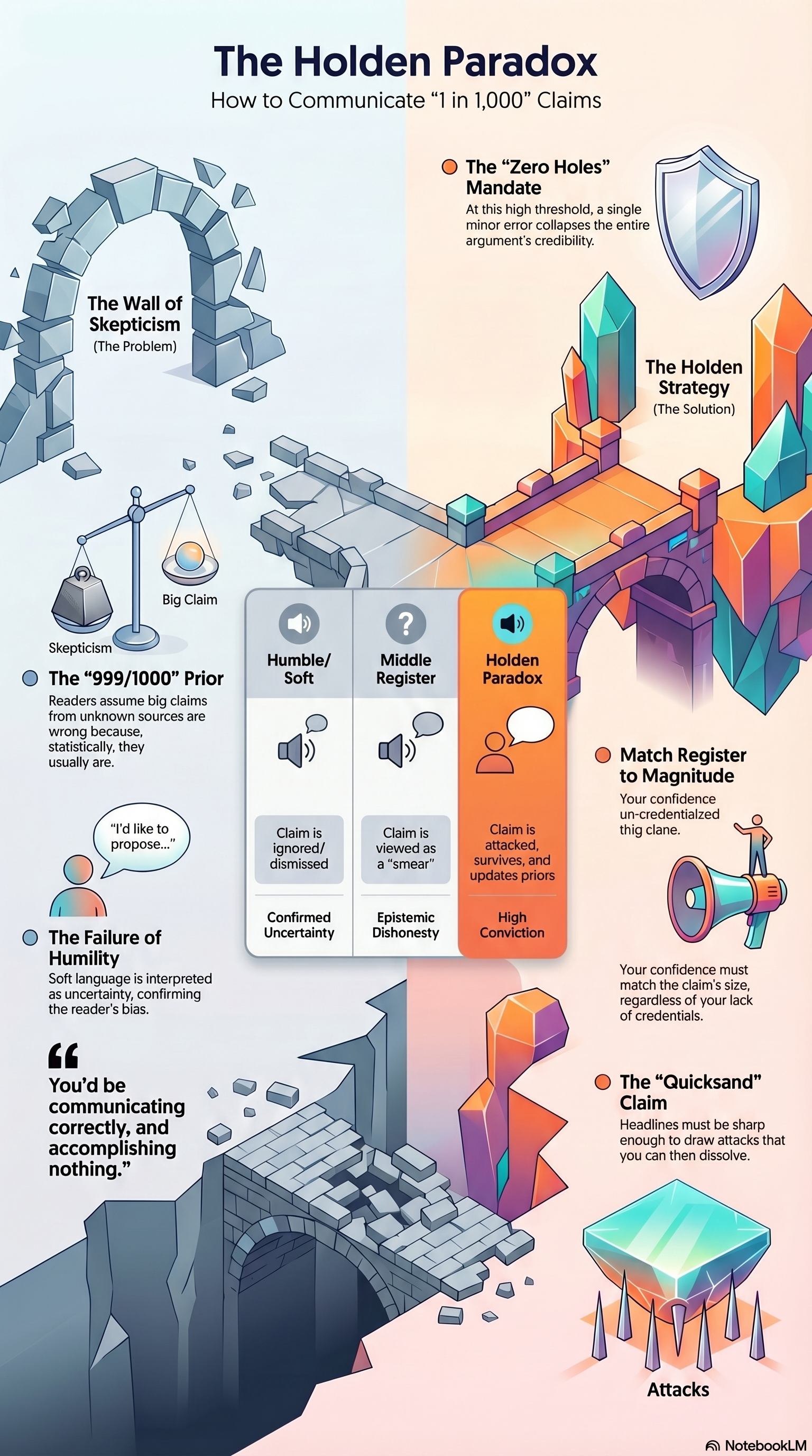 THE HOLDEN PARADOX: HOW TO COMMUNICATE "1 IN 1,000" CLAIMS