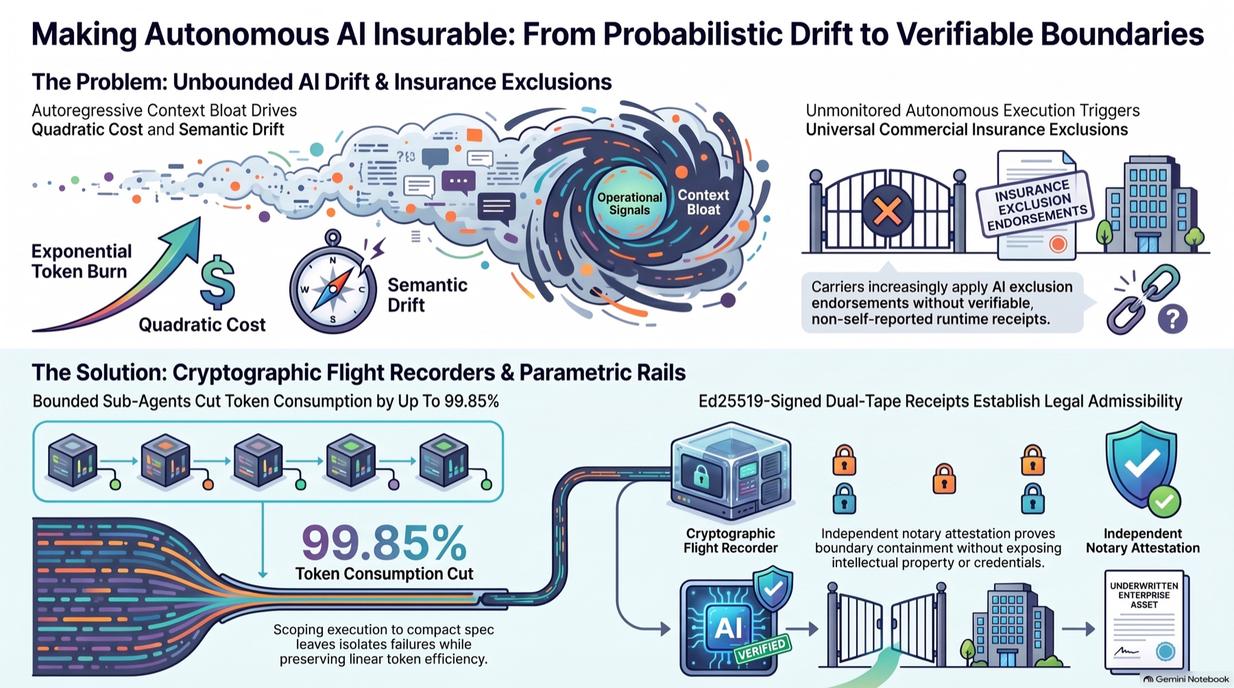 Making Autonomous AI Insurable: From Probabilistic Drift to Verifiable Boundaries