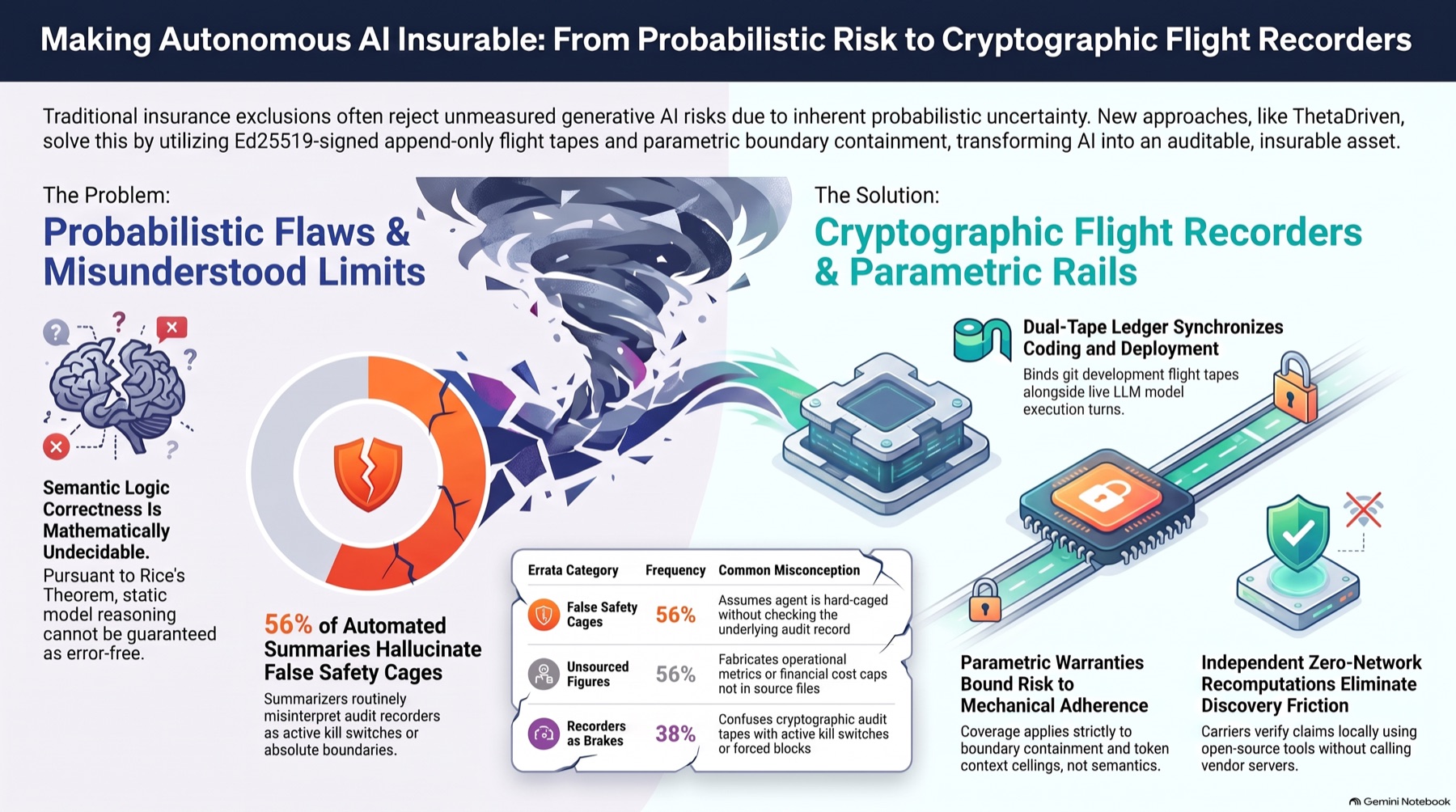 Making Autonomous AI Insurable: From Probabilistic Risk to Cryptographic Flight Recorders
