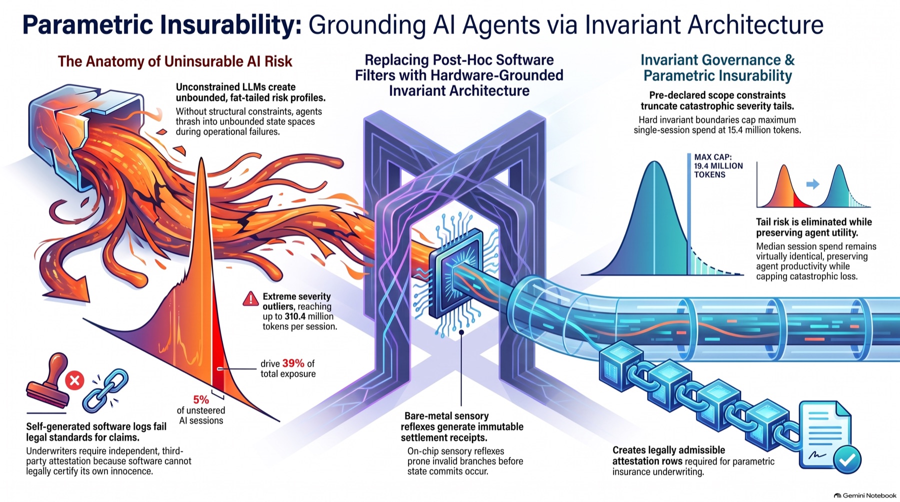 Parametric Insurability: Grounding AI Agents via Invariant Architecture