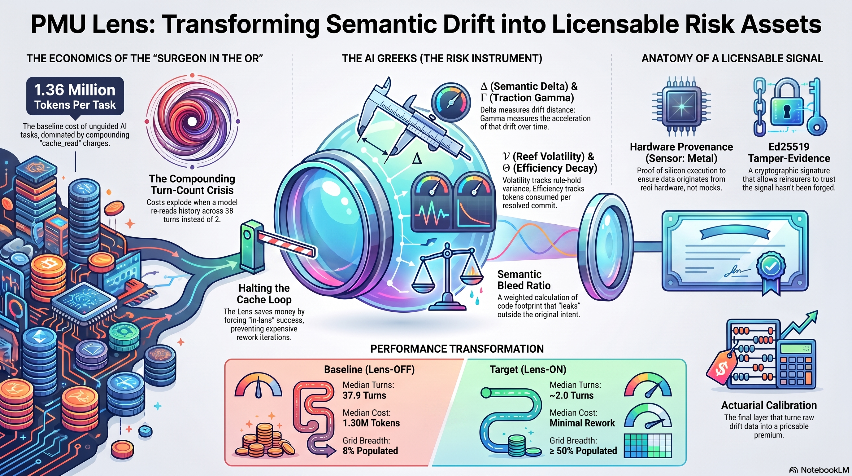 PMU LENS: TRANSFORMING SEMANTIC DRIFT INTO LICENSABLE RISK ASSETS