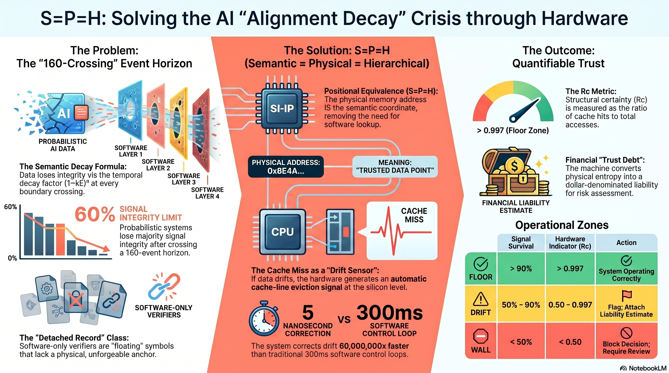 S=P=H: SOLVING THE AI "ALIGNMENT DECAY" CRISIS THROUGH HARDWARE
