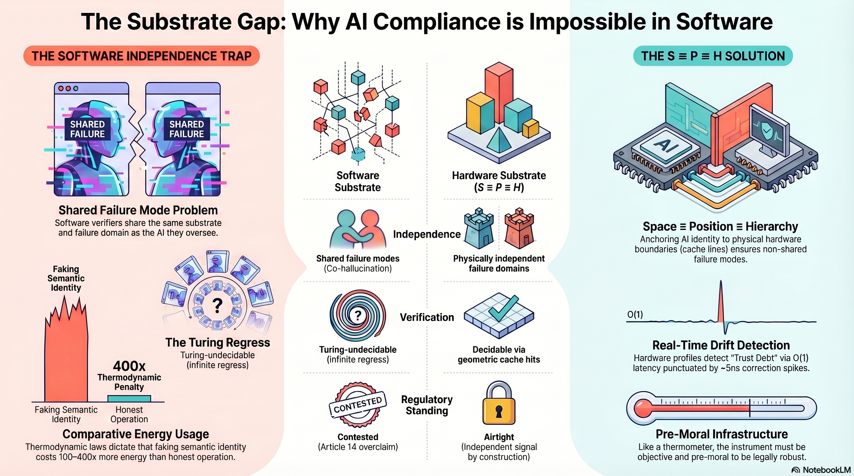 THE SUBSTRATE GAP: WHY AI COMPLIANCE IS IMPOSSIBLE IN SOFTWARE