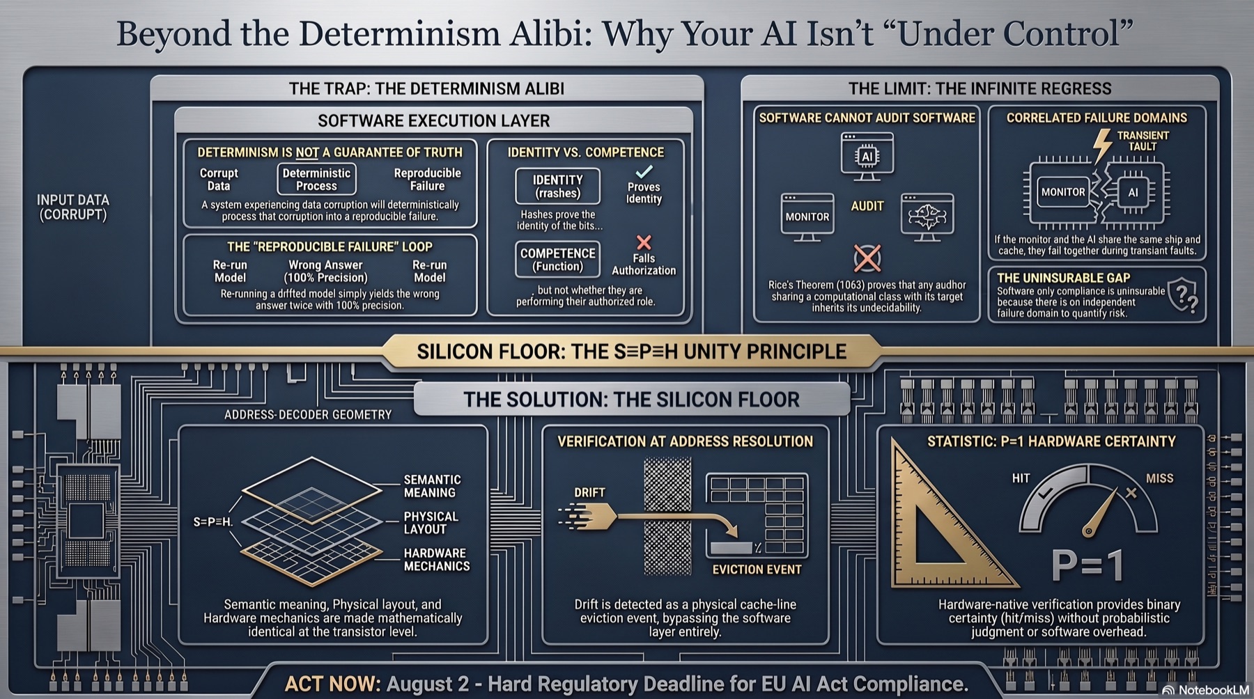 Beyond the Determinism Alibi: Why Your AI Isn't "Under Control"